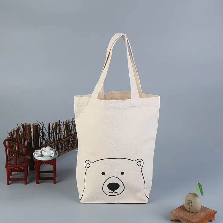 Canvas bag with simple content and color is suitable for silk screen printing process