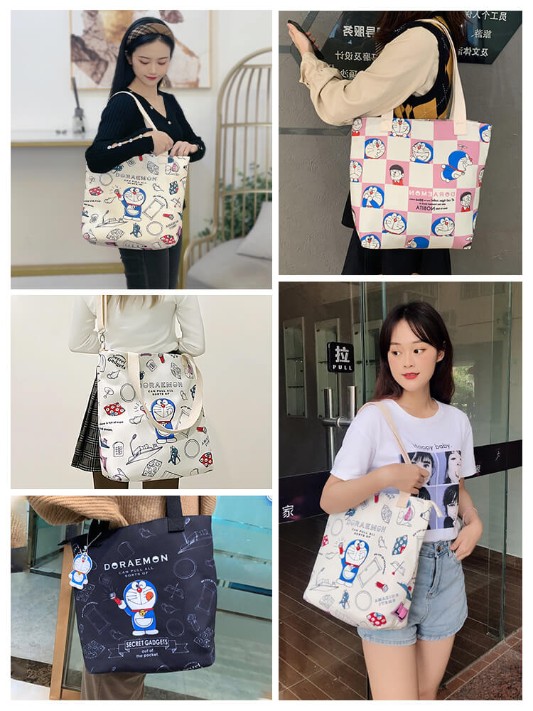 Nice printed canvas bag is especially suitable for girls