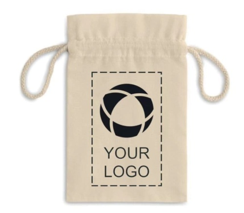 Bolsas de cordón de algodón puro personalizadas que no se desvanecen con logotipo