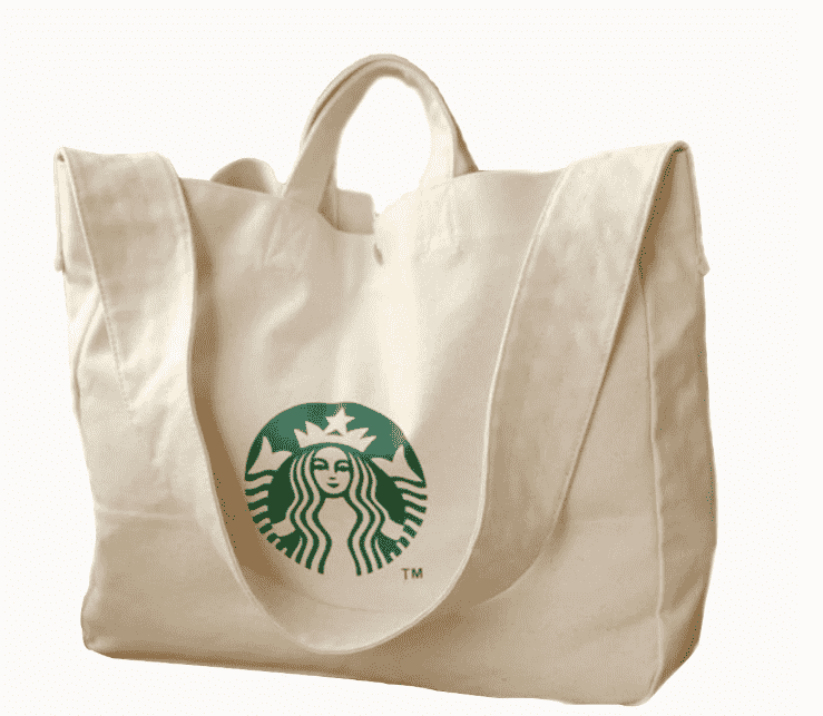Customized promotional canvas bag with the logo