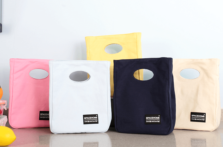 portable insulation canvas lunch bag