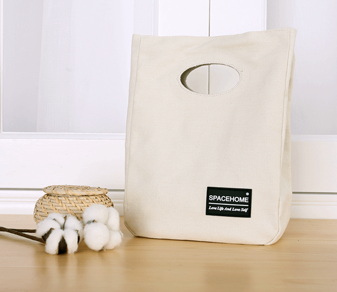 100% cotton portable canvas Lunch Bag