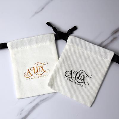 Two organic cotton Drawstring Bags