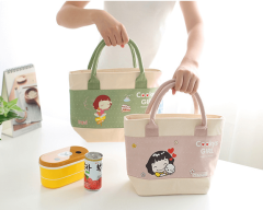 ロゴ入りカスタム販促キャンバス保冷バッグ