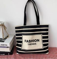 Großhandel Custom Reißverschluss große Baumwolle Handtasche