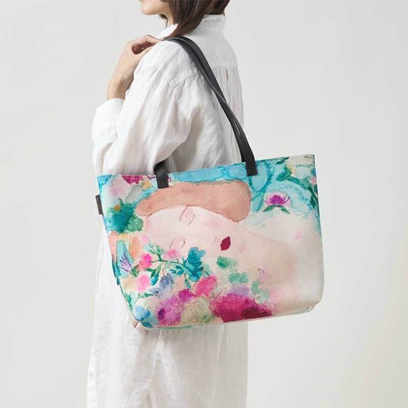 Custom digital printed canvas tote bag