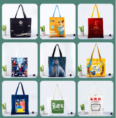 Sac en toile de coton imprimé sur mesure avec logo - cadeau de l'entreprise