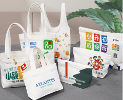 Sac en toile de coton imprimé sur mesure avec logo - cadeau de l'entreprise