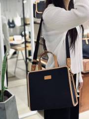 Sac cadeau en toile de coton personnalisé avec ceinture