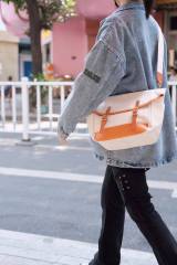 Sac cadeau en toile de coton personnalisé avec ceinture
