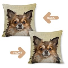 Double Sided Printed Dog Cushion Cover