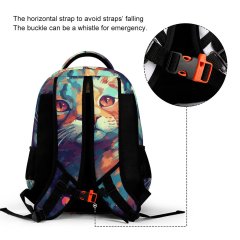 Art Colorful Cat Backpack