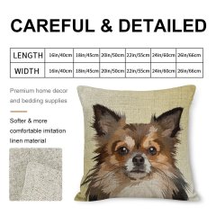 Double Sided Printed Dog Cushion Cover