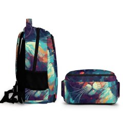 Art Colorful Cat Backpack