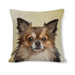 Double Sided Printed Dog Cushion Cover