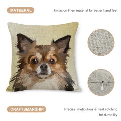 Double Sided Printed Dog Cushion Cover