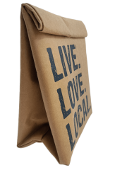 Customized wholesale washable kraft lunch bag insulatied bag is durable and environmentally friendly