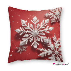 Pure Cotton Christmas Style Cushion Cover With Snowflake Pattern Washable Sofa Cushion/Seat Covers Decorative Square Cushion Covers