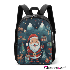 The New Fashionable Santa Claus Polyester Backpack，Multifunctional And Durable Backpack Suitable For Children's Use