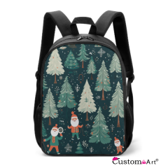 The New Fashionable Santa Claus Polyester Backpack，Multifunctional And Durable Backpack Suitable For Children's Use