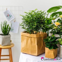 Washable Kraft Paper Storage Bag Gift Bag Suitable For Weddings, Birthdays, Festivals, Housewarming
