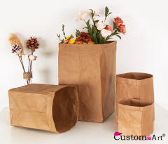 Washable Kraft Paper Storage Bag Gift Bag Suitable For Weddings, Birthdays, Festivals, Housewarming