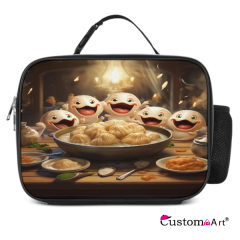 Thickened Polyester Insulated Lunch Bag, Simple And Large Capacity For Carrying Bento Bags When Going Out
