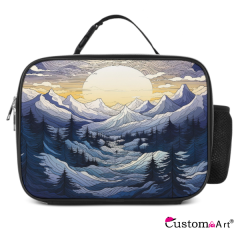 Thickened Polyester Insulated Lunch Bag, Simple And Large Capacity For Carrying Bento Bags When Going Out