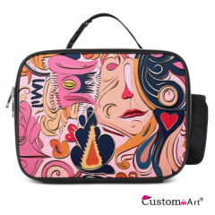 Thickened Polyester Insulated Lunch Bag, Simple And Large Capacity For Carrying Bento Bags When Going Out