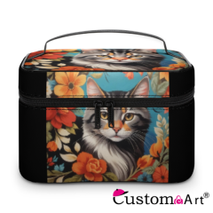New Stylish Portable Makeup Bag,Large Capacity Travel Toiletries And Skincare Sundries Organizer Bag