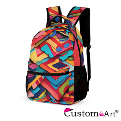 Fashionable National Trend Contrast Color School Bag,High Quality Children's School Bag Backpack