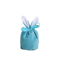 Wholesale colorful velvet drawstring gift bags for easter or party