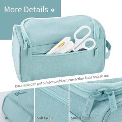Supplier large capacity beautiful heavy-duty canvas pencil case for school supplies