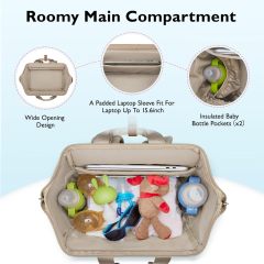 OEM simple multifunctional practical mummy bag backpack for traveling with babies