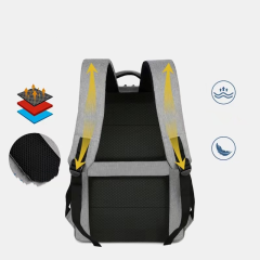 Customized office business laptop backpack with USB port for leisure travel business office