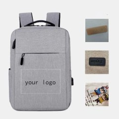 Customized office business laptop backpack with USB port for leisure travel business office