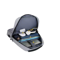 Customized office business laptop backpack with USB port for leisure travel business office