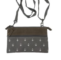 Supplier high quality exquisite retro grey coin purse card bag mobile phone storage bag for travel