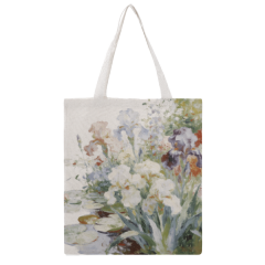 Spring&Summer floral print tote Bag | Natural and Eco-friendly, Comfortable and Durable | Customizable