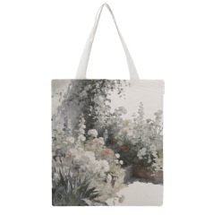 Spring&Summer floral print tote Bag | Natural and Eco-friendly, Comfortable and Durable | Customizable