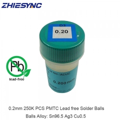 Lead-free 250K PCS PMTC 0.2mm Solder BGA Balls Solderball For BGA Reballing