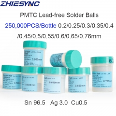 Lead-free 250K PCS PMTC 0.2mm Solder BGA Balls Solderball For BGA Reballing