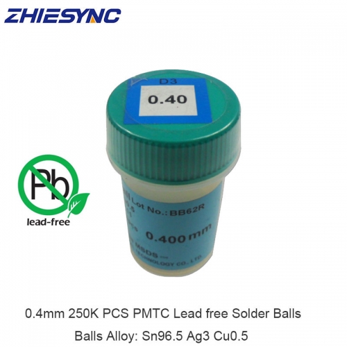 Lead-free 250K PCS PMTC 0.4mm Solder BGA Balls Solderball For BGA Reballing