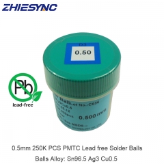 Lead-free 250K PCS PMTC 0.5mm Solder BGA Balls Solderball For BGA Reballing