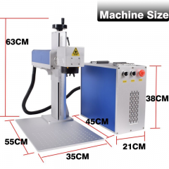 JPT LP Series 20W 30W 50W Laser Fiber Marking Machine For Metal Brass Aluminum Steel And Nonmetallic Acrylic