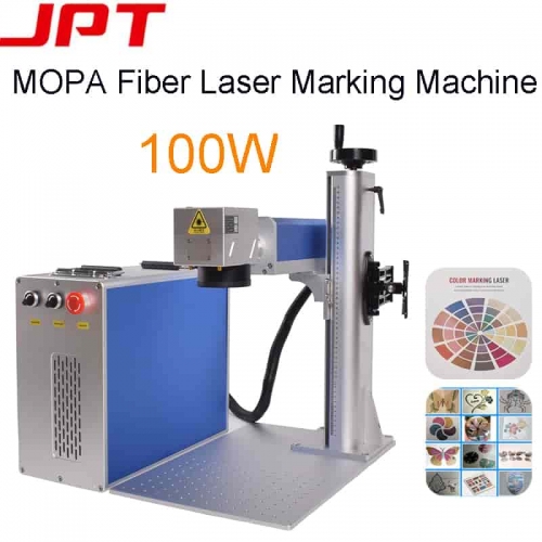 JPT M7 100 E2 100W MOPA Fiber Laser Marking Machine Color MOPA Laser Engraver Machine