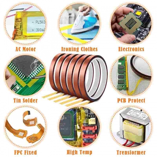 Kapton Tape 33m 35mm Width Polyimide Heat Resistant Adhesive Tape High Heat Tape Kapton Tape