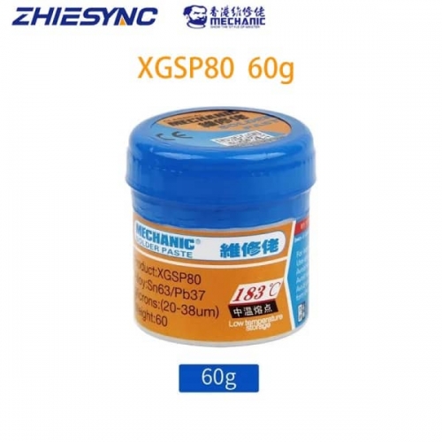 MECHANIC XGSP-80 60g Tin Solder Paste Welding Paste 183°C Tinning Paste For BGA SMD SMT Soldering