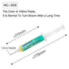 High Copy 10cc Amtech NC-559-ASM Solder Paste Syringe Solder Flux 10cc for Soldering No Cleaning Welding Grease