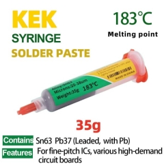 Leaded Solder Paste Sn63 Pb37 183℃ Melting Point 35g Tin Solder Scream With Syringe And Needle
